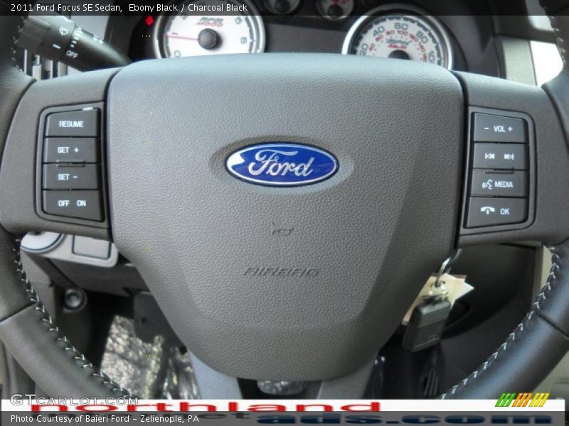 Ebony Black / Charcoal Black 2011 Ford Focus SE Sedan