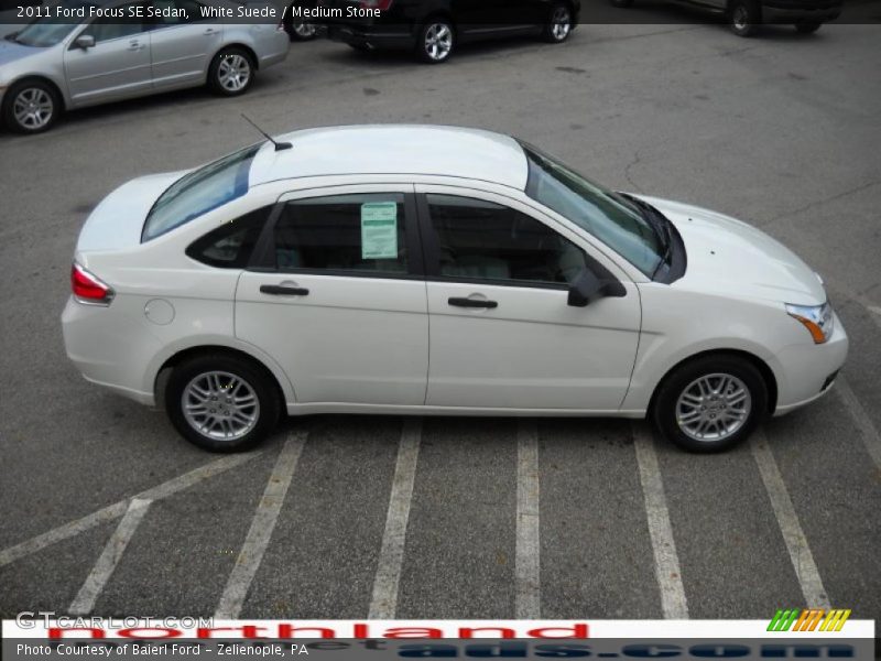 White Suede / Medium Stone 2011 Ford Focus SE Sedan
