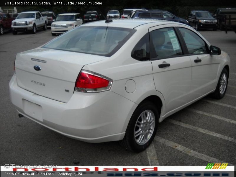 White Suede / Medium Stone 2011 Ford Focus SE Sedan