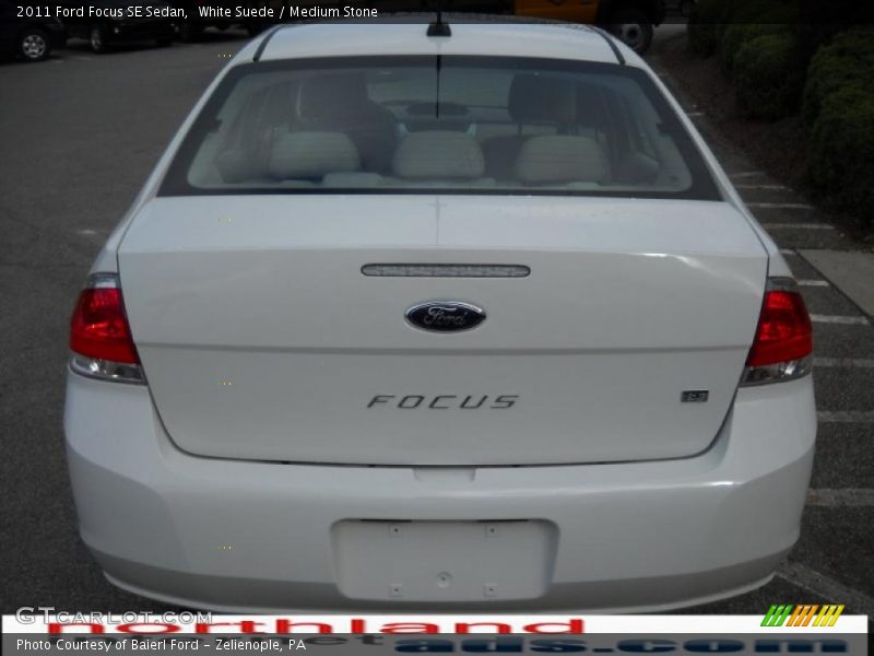 White Suede / Medium Stone 2011 Ford Focus SE Sedan