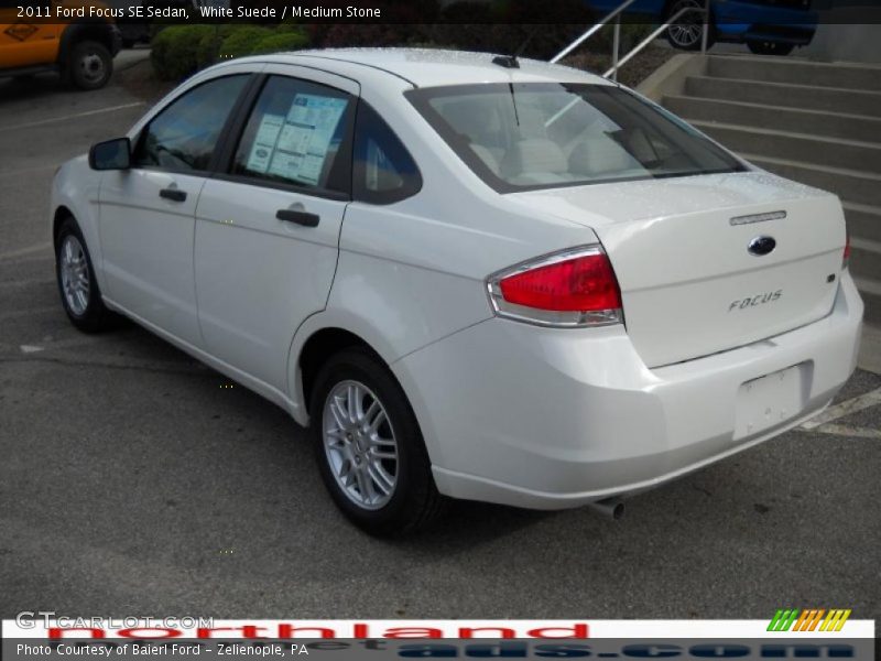 White Suede / Medium Stone 2011 Ford Focus SE Sedan