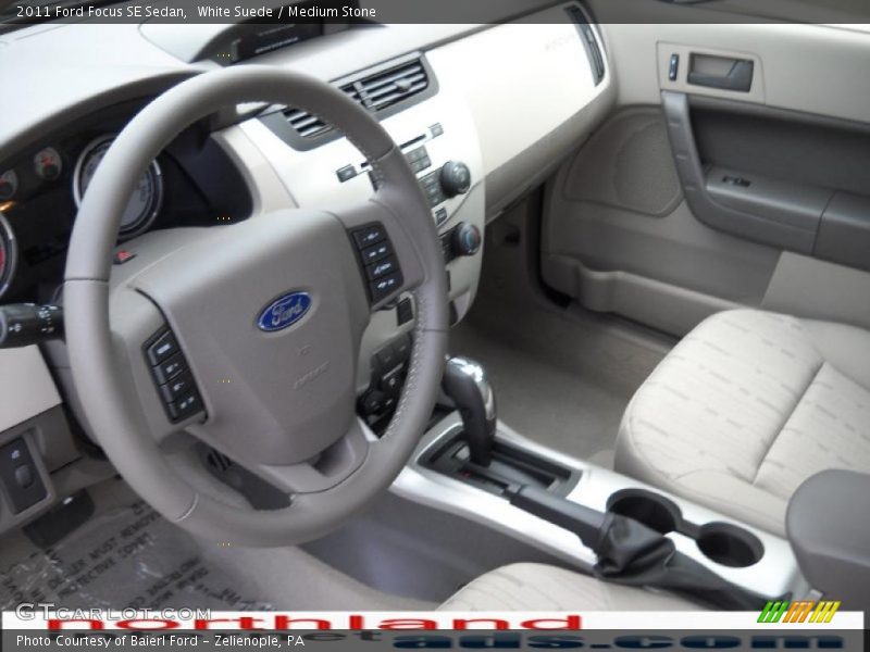 White Suede / Medium Stone 2011 Ford Focus SE Sedan