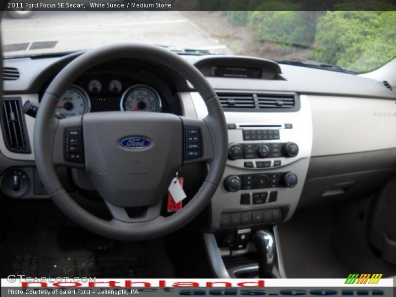 White Suede / Medium Stone 2011 Ford Focus SE Sedan