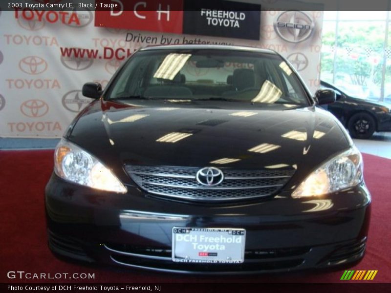 Black / Taupe 2003 Toyota Camry LE
