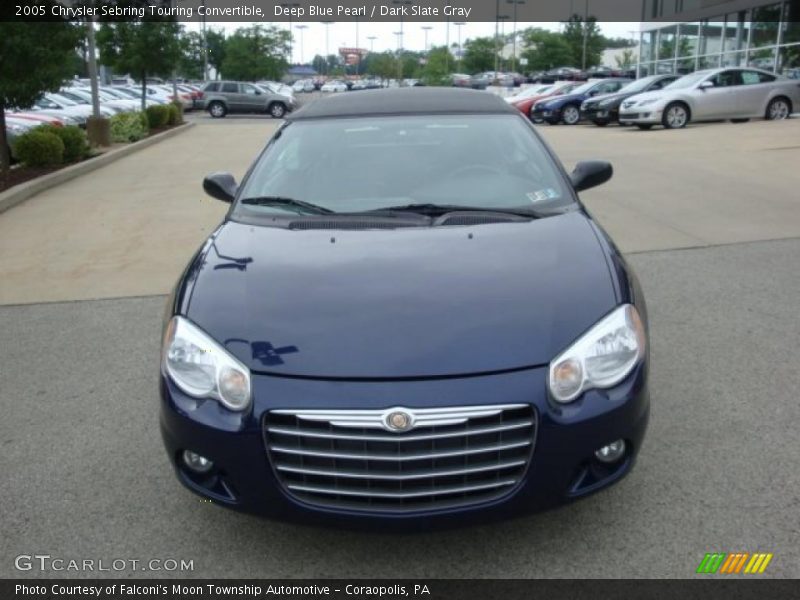 Deep Blue Pearl / Dark Slate Gray 2005 Chrysler Sebring Touring Convertible