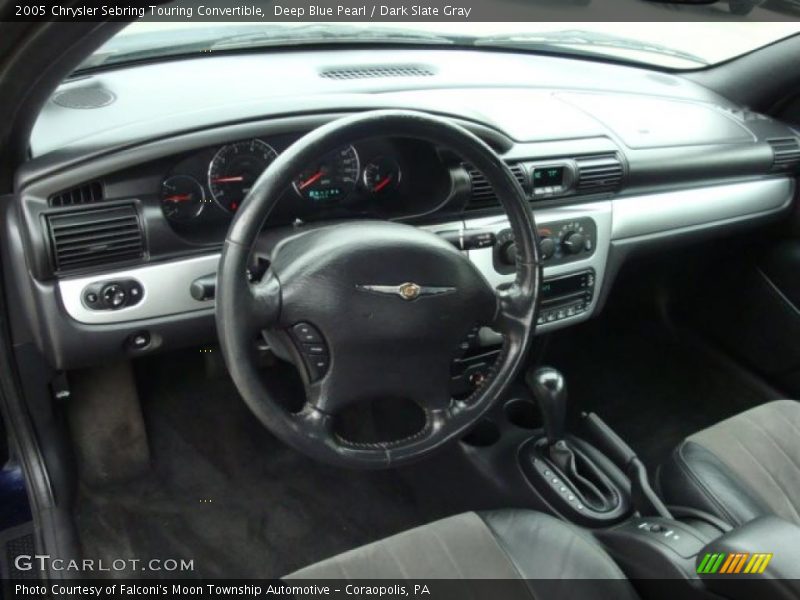 Deep Blue Pearl / Dark Slate Gray 2005 Chrysler Sebring Touring Convertible
