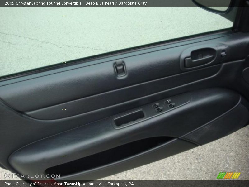 Deep Blue Pearl / Dark Slate Gray 2005 Chrysler Sebring Touring Convertible