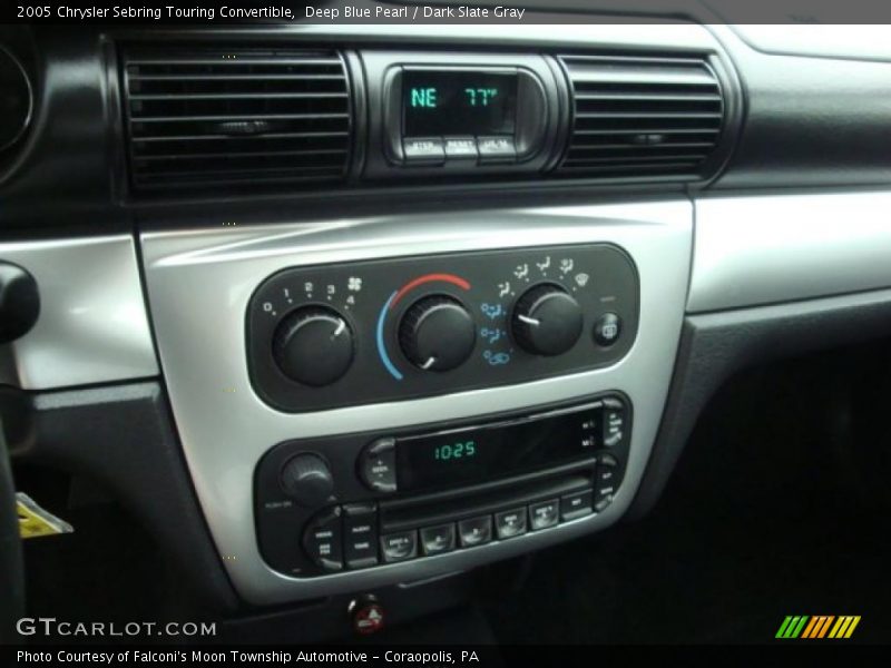 Deep Blue Pearl / Dark Slate Gray 2005 Chrysler Sebring Touring Convertible