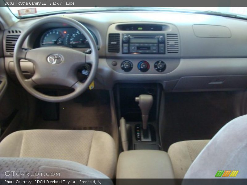 Black / Taupe 2003 Toyota Camry LE