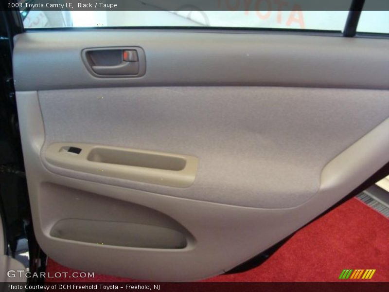 Black / Taupe 2003 Toyota Camry LE