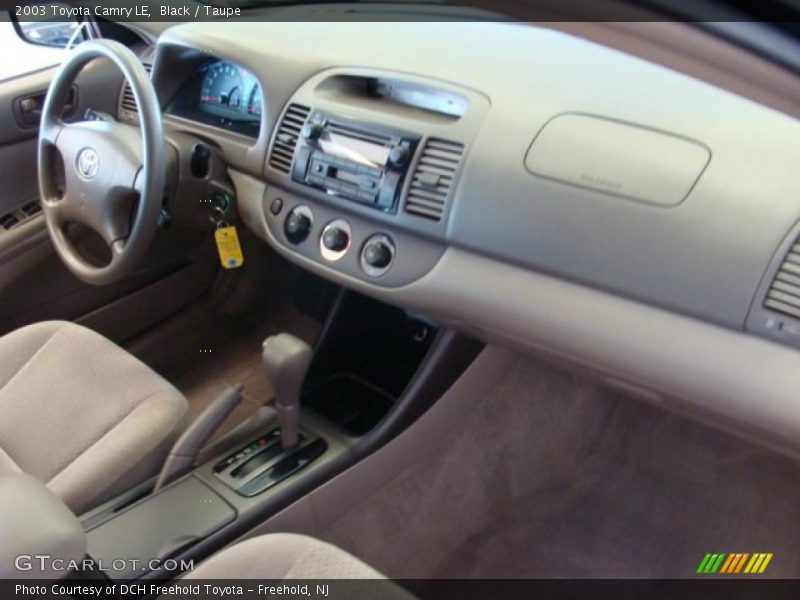 Black / Taupe 2003 Toyota Camry LE