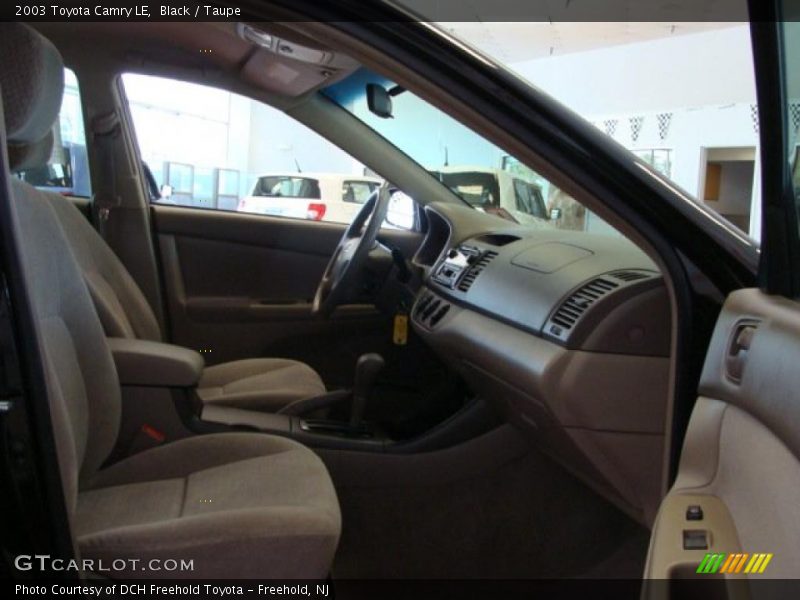 Black / Taupe 2003 Toyota Camry LE
