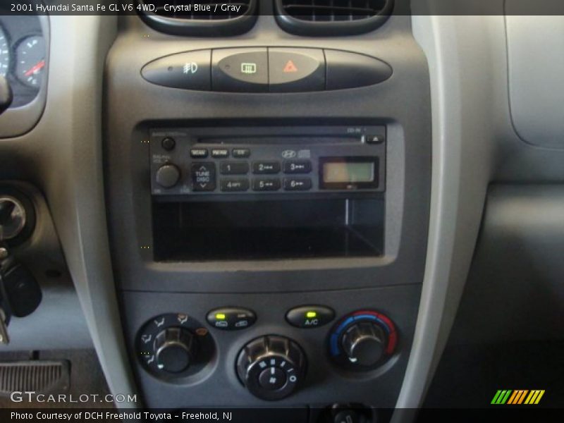 Crystal Blue / Gray 2001 Hyundai Santa Fe GL V6 4WD