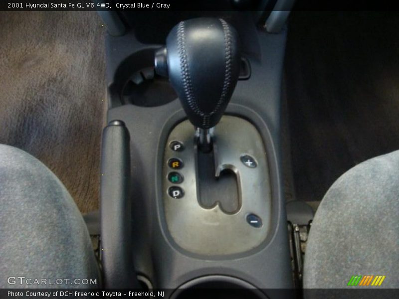 Crystal Blue / Gray 2001 Hyundai Santa Fe GL V6 4WD