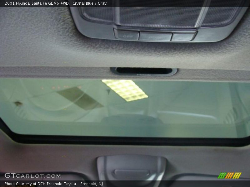 Crystal Blue / Gray 2001 Hyundai Santa Fe GL V6 4WD