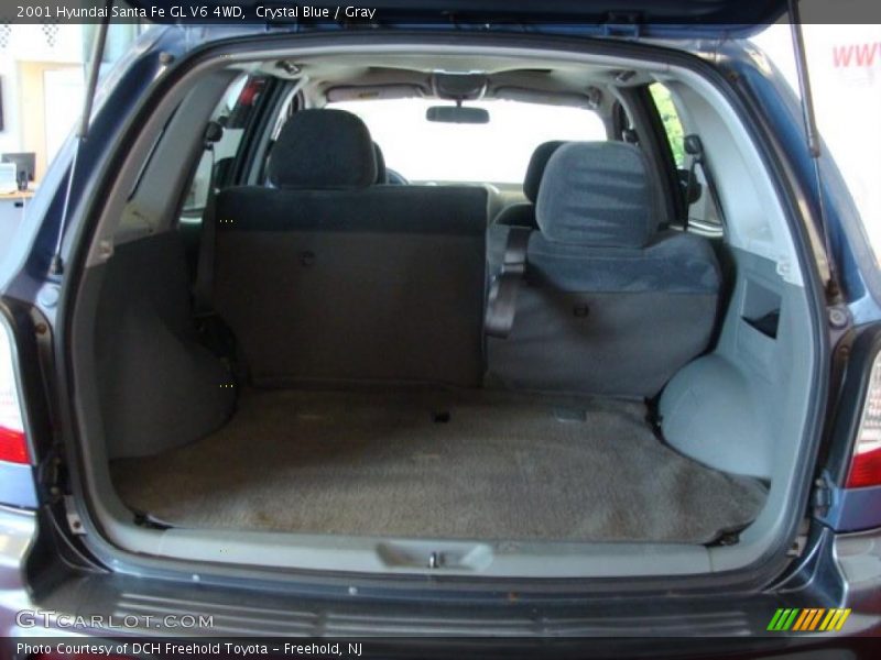 Crystal Blue / Gray 2001 Hyundai Santa Fe GL V6 4WD