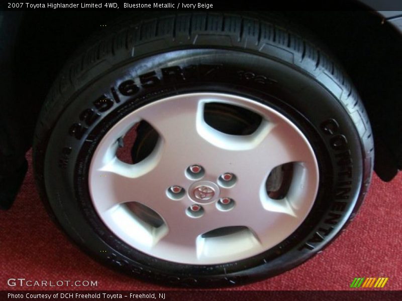 Bluestone Metallic / Ivory Beige 2007 Toyota Highlander Limited 4WD