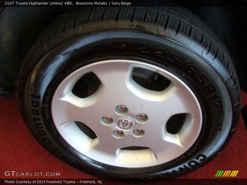 Bluestone Metallic / Ivory Beige 2007 Toyota Highlander Limited 4WD