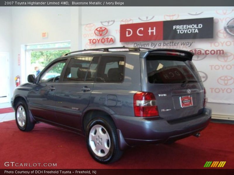 Bluestone Metallic / Ivory Beige 2007 Toyota Highlander Limited 4WD