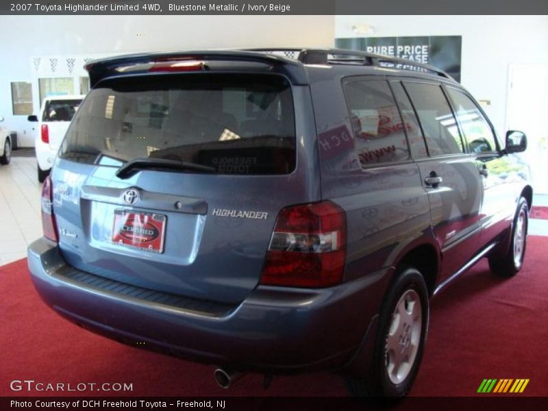 Bluestone Metallic / Ivory Beige 2007 Toyota Highlander Limited 4WD