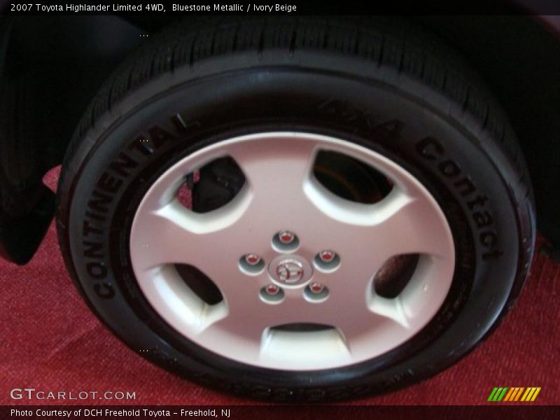 Bluestone Metallic / Ivory Beige 2007 Toyota Highlander Limited 4WD