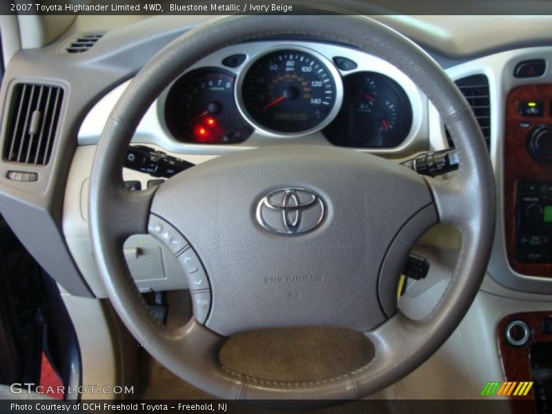 Bluestone Metallic / Ivory Beige 2007 Toyota Highlander Limited 4WD