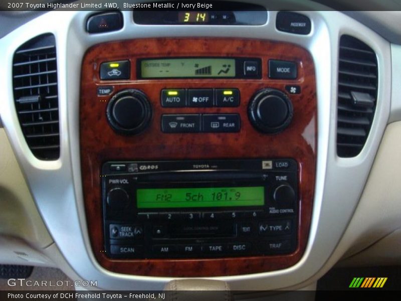 Bluestone Metallic / Ivory Beige 2007 Toyota Highlander Limited 4WD