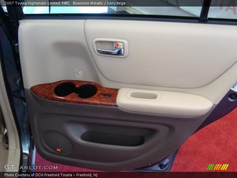 Bluestone Metallic / Ivory Beige 2007 Toyota Highlander Limited 4WD