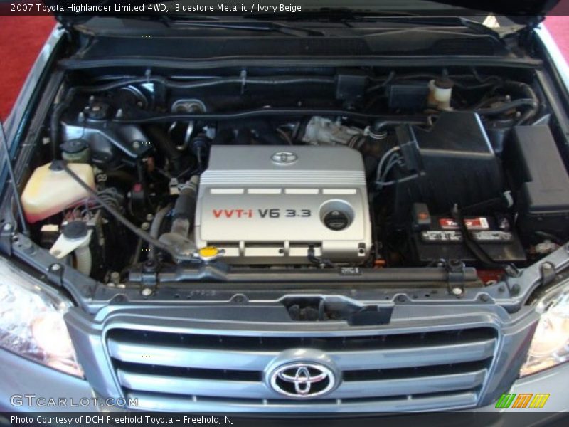 Bluestone Metallic / Ivory Beige 2007 Toyota Highlander Limited 4WD