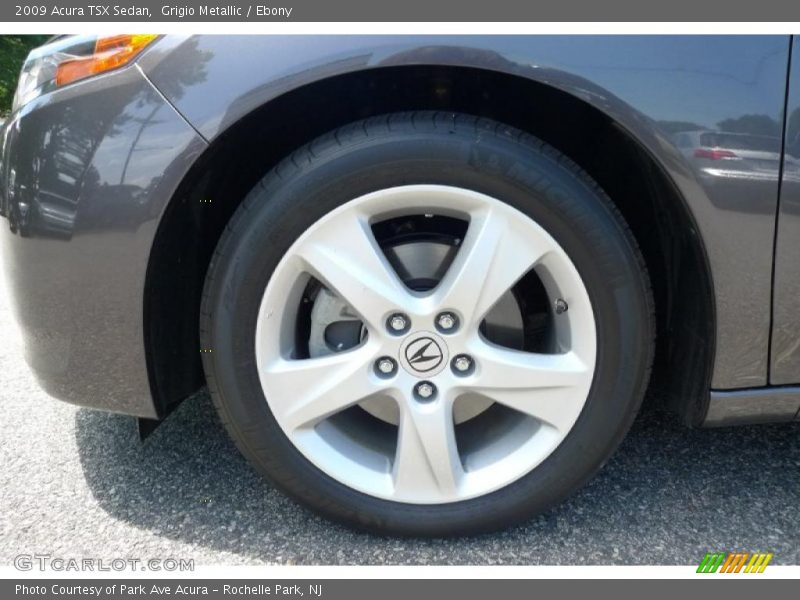 Grigio Metallic / Ebony 2009 Acura TSX Sedan