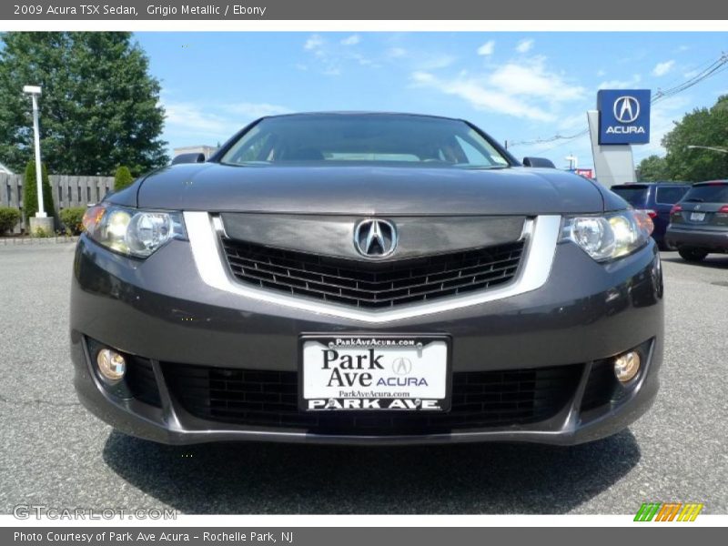 Grigio Metallic / Ebony 2009 Acura TSX Sedan