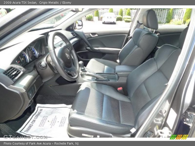 Grigio Metallic / Ebony 2009 Acura TSX Sedan