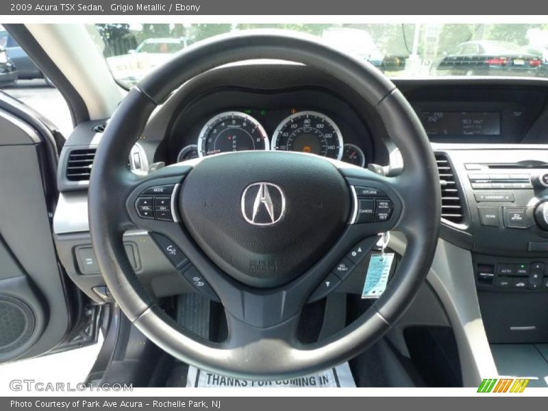 Grigio Metallic / Ebony 2009 Acura TSX Sedan