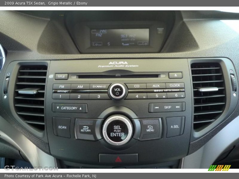 Grigio Metallic / Ebony 2009 Acura TSX Sedan