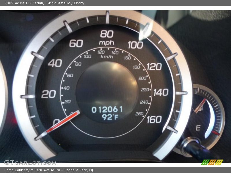 Grigio Metallic / Ebony 2009 Acura TSX Sedan