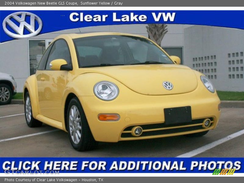 Sunflower Yellow / Gray 2004 Volkswagen New Beetle GLS Coupe