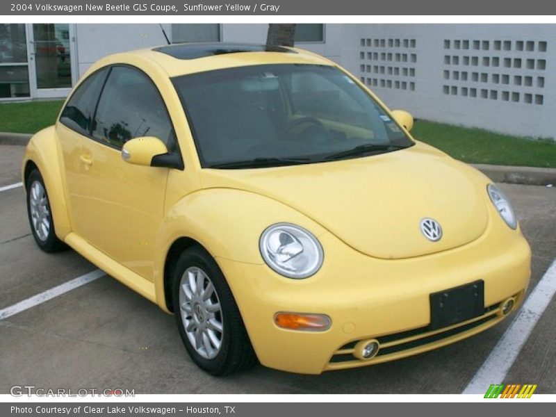 Sunflower Yellow / Gray 2004 Volkswagen New Beetle GLS Coupe