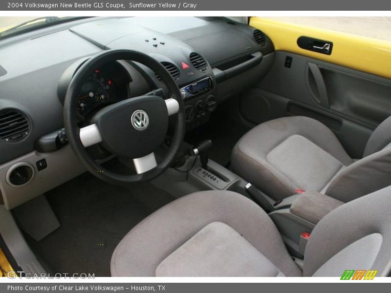 Sunflower Yellow / Gray 2004 Volkswagen New Beetle GLS Coupe