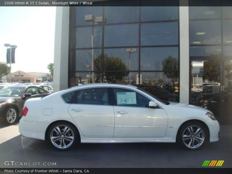 Moonlight White / Wheat 2008 Infiniti M 35 S Sedan