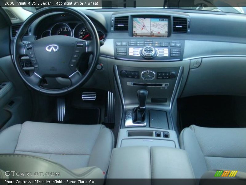 Moonlight White / Wheat 2008 Infiniti M 35 S Sedan