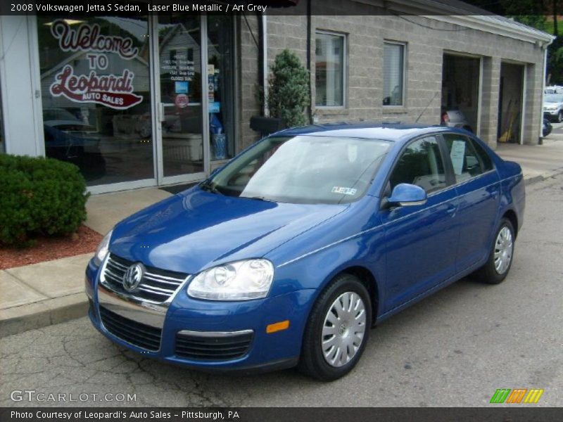 Laser Blue Metallic / Art Grey 2008 Volkswagen Jetta S Sedan