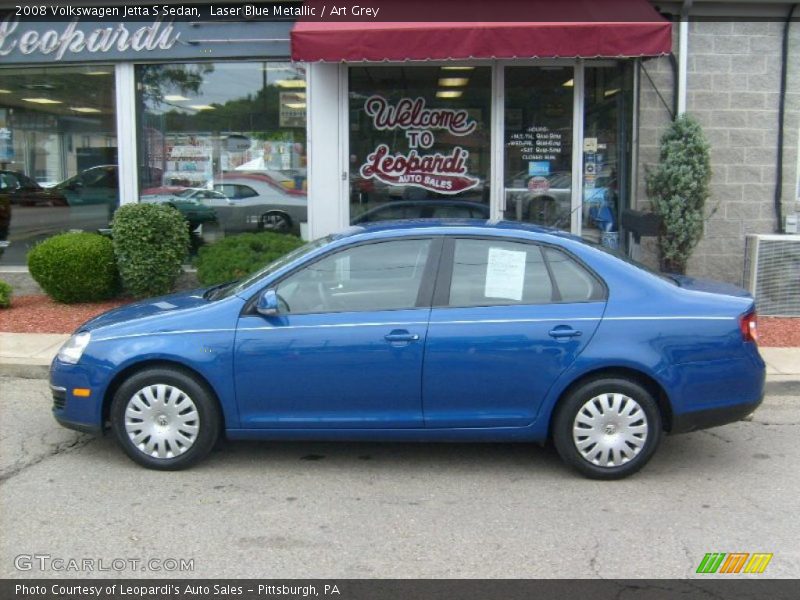 Laser Blue Metallic / Art Grey 2008 Volkswagen Jetta S Sedan