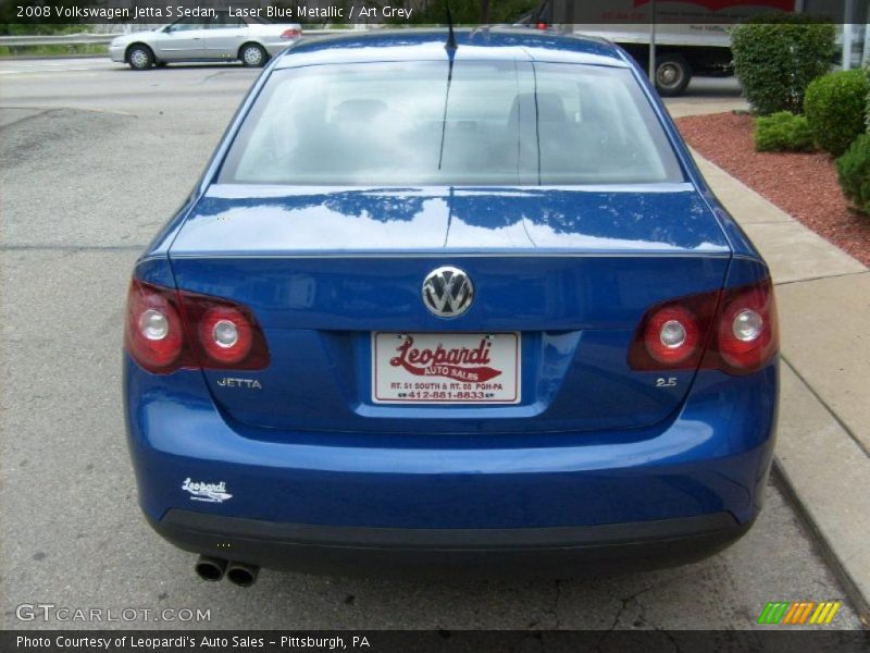 Laser Blue Metallic / Art Grey 2008 Volkswagen Jetta S Sedan