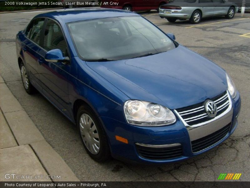 Laser Blue Metallic / Art Grey 2008 Volkswagen Jetta S Sedan