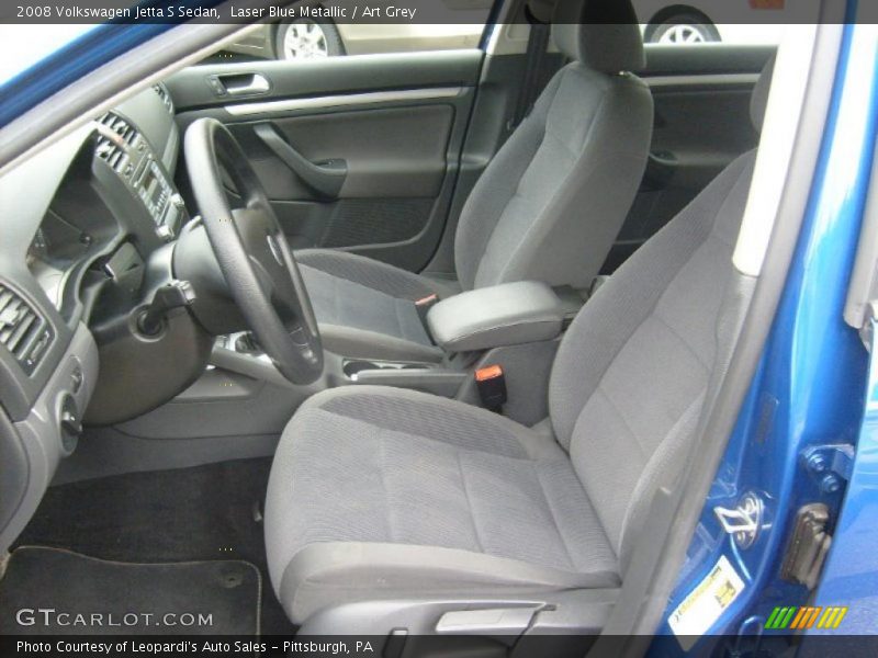 Laser Blue Metallic / Art Grey 2008 Volkswagen Jetta S Sedan