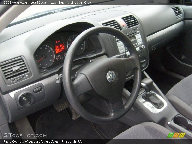 Laser Blue Metallic / Art Grey 2008 Volkswagen Jetta S Sedan