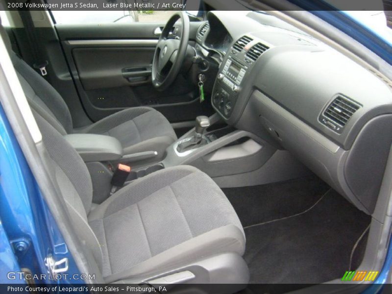 Laser Blue Metallic / Art Grey 2008 Volkswagen Jetta S Sedan