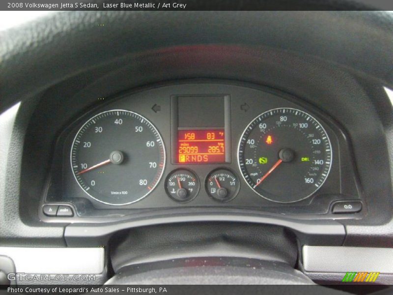 Laser Blue Metallic / Art Grey 2008 Volkswagen Jetta S Sedan