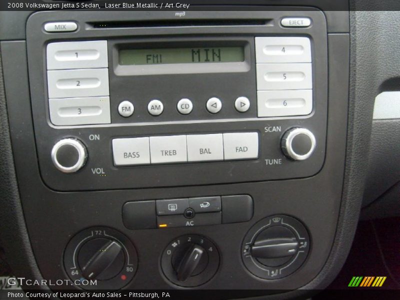 Laser Blue Metallic / Art Grey 2008 Volkswagen Jetta S Sedan