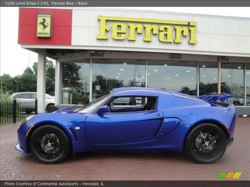 Persian Blue / Black 2008 Lotus Exige S 240